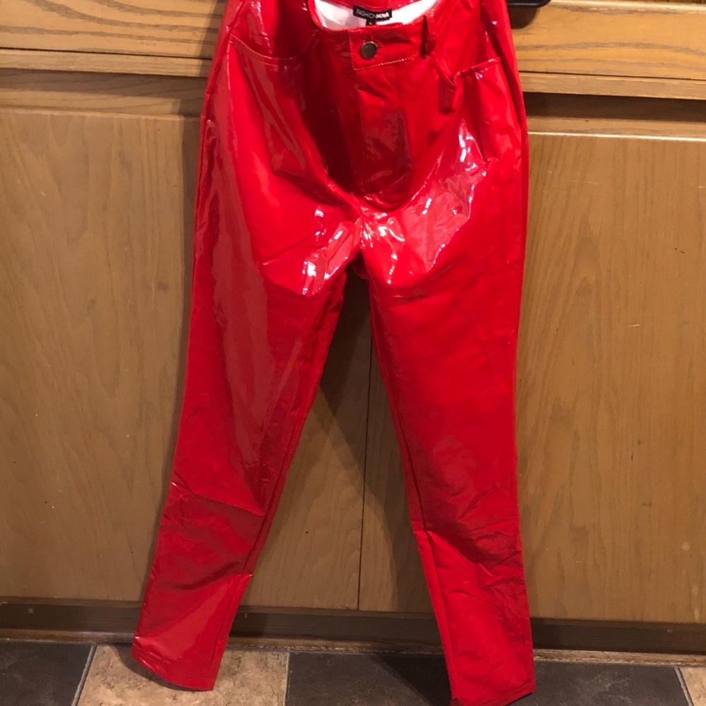 Wet Look Vinyl Pants